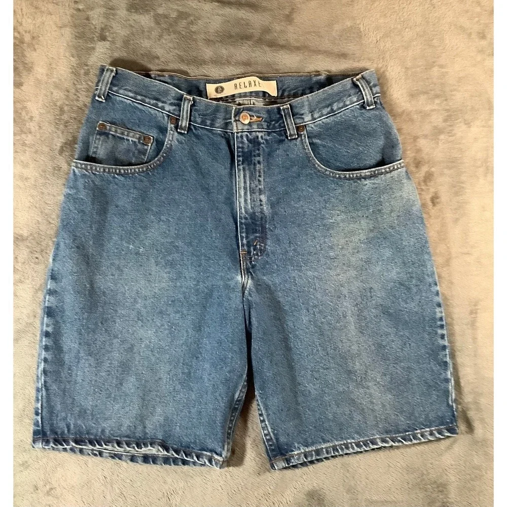 Vintage Arizona Jean Co Relaxed Fit Denim Shorts Mens 34 Blue Y2K 2001 521-0950N